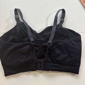 Kindred Bravely 1X Nursing Maternity Bra Black Adjustable Straps‎ Clasp Closure